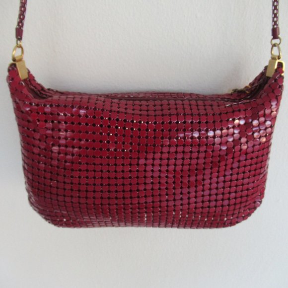 Vintage GC Metallic Mesh Shoulder Bag, Made in Hong Kong Medium Size, Red - Picture 5 of 15